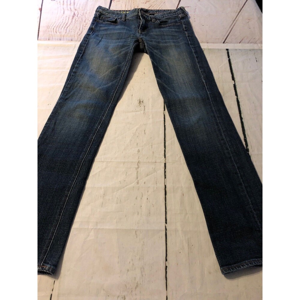 J. Crew Women's Jeans Slim Straight Leg Distressed Stretch Jeans Size 27 R x 32